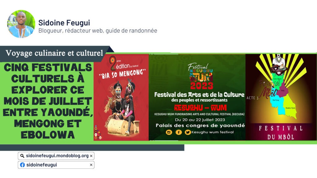Article : Voyage culinaire et culturel : cinq festivals culturels &agrave; explorer ce mois de juillet de Yaound&eacute; &agrave; Mengong