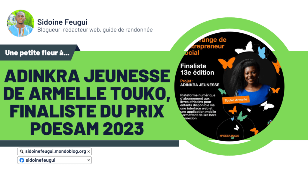 Article : Adinkra Jeunesse de Armelle TOUKO, finaliste du Prix POESAM 2023