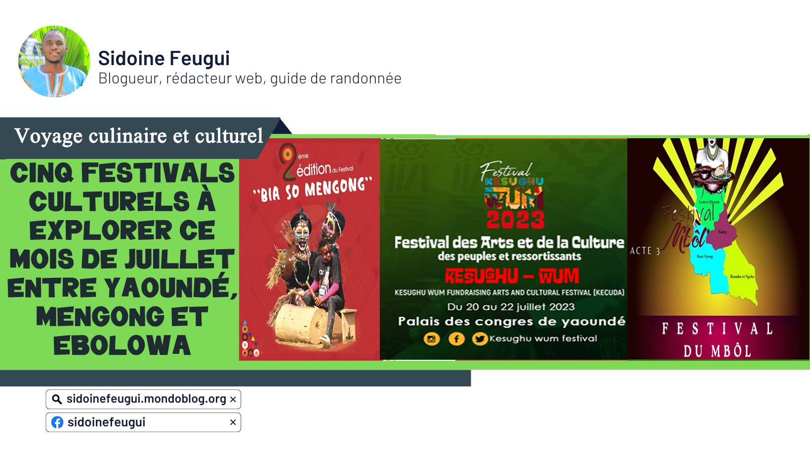 Voyage culinaire et culturel : cinq festivals culturels à explorer ce mois de juillet de Yaoundé 