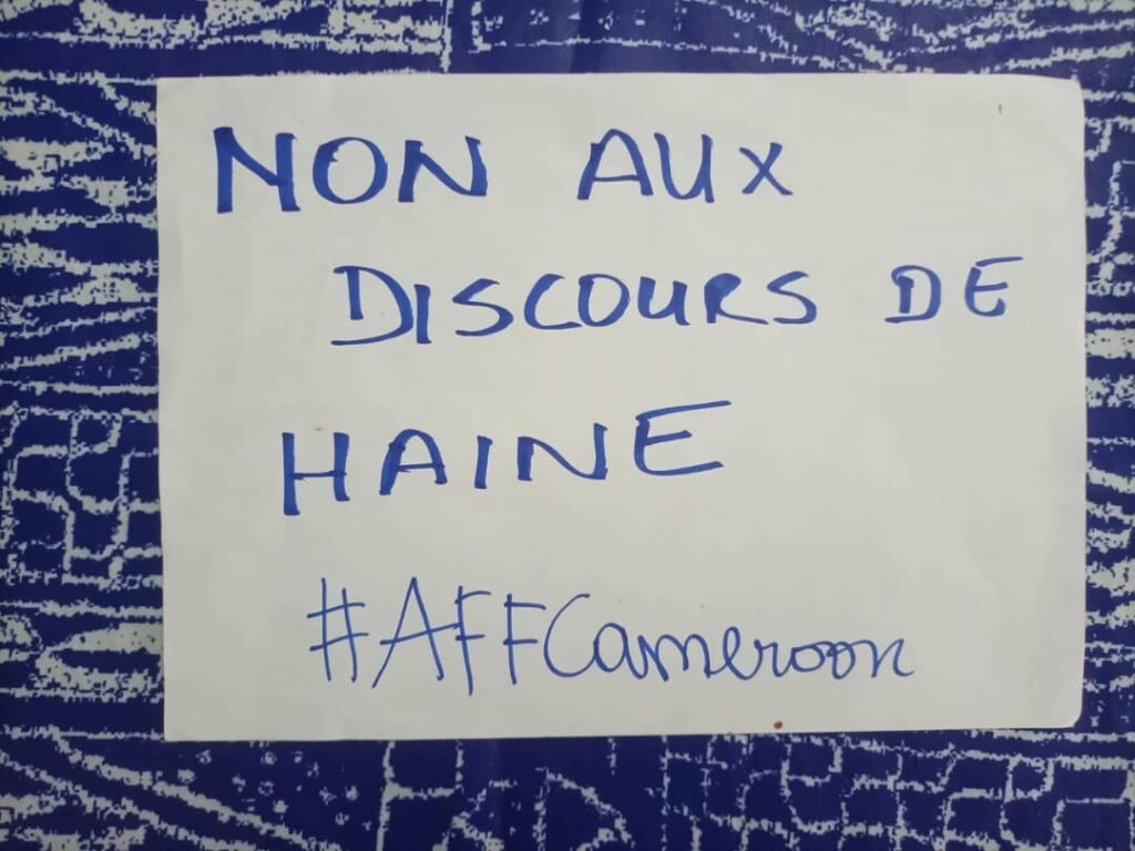 AFF Cameroon Non aux discours de haine  