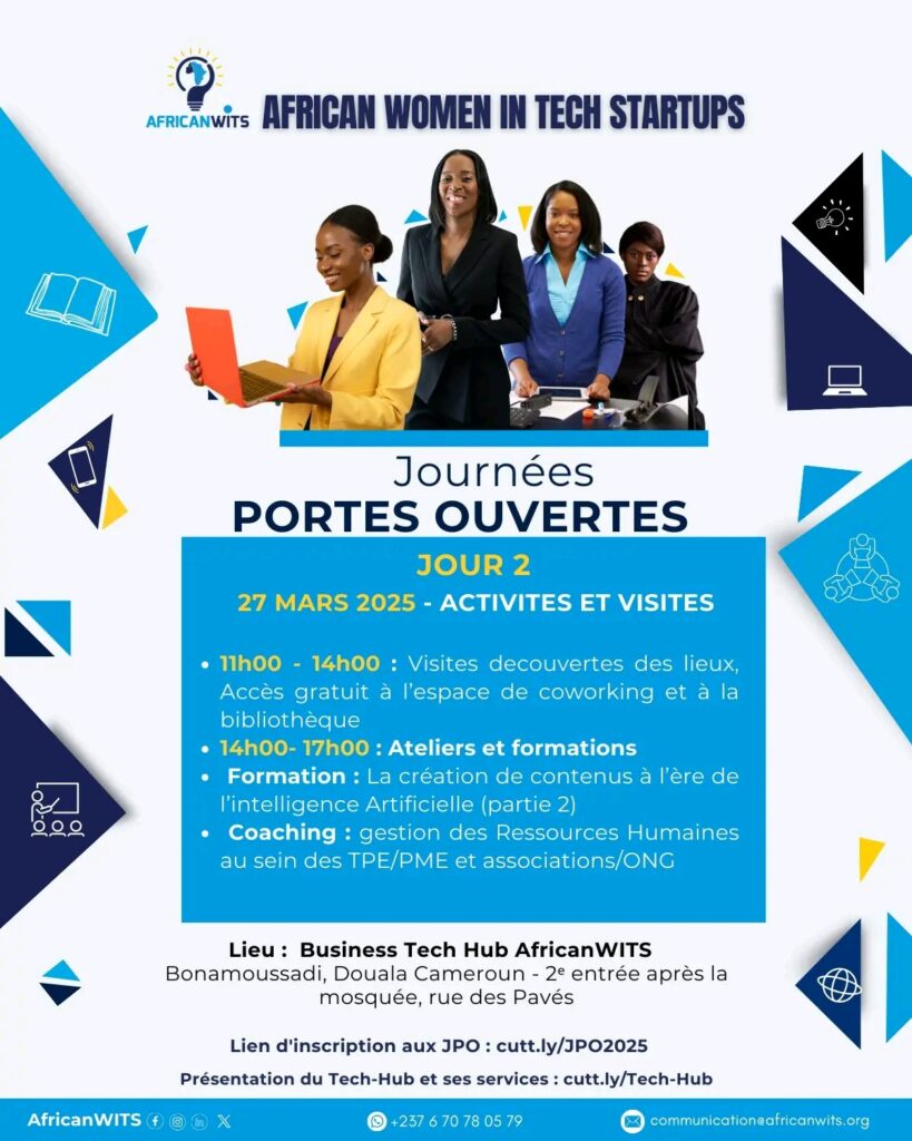 Journée portes ouvertes _ African Women In Tech StartUp AfricanWits