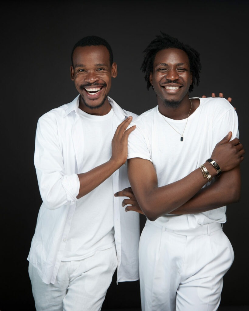 Mikelange (Boris Essah) et Luc Timber (Luc MVONDO), les fondateurs d'AFROKRÉMA