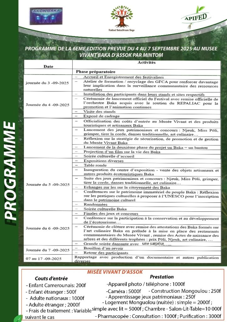 Festival culturel et touristique Baka Dream Days 2025