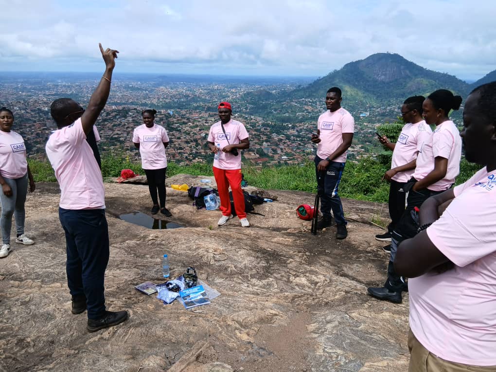 Le jeu de « la phrase collective » a particulièrement marqué les esprits au Mont Akok-Ndoe. Credit : Serge Eric BELINGA EDANG